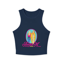 Load image into Gallery viewer, AMA Retro Graphic Racer Tank Top for Women - Summer Casual Wear