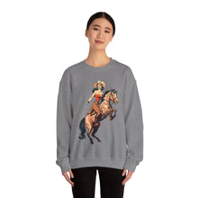 Load image into Gallery viewer, Pin Up Cowgirl Crewneck Sweatshirt