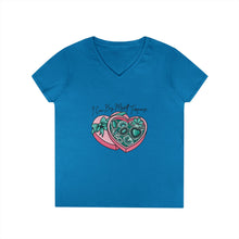 Load image into Gallery viewer, I Can Buy My Own Turquoise V-Neck T-Shirt