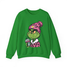 Load image into Gallery viewer, Coffee Grinch Crewneck Sweatshirt