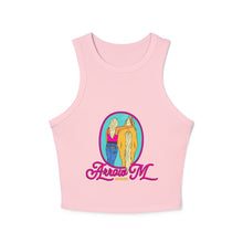 Load image into Gallery viewer, AMA Retro Graphic Racer Tank Top for Women - Summer Casual Wear
