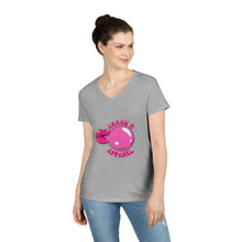 Load image into Gallery viewer, Arrow M Bubble Gum V-Neck T-Shirt