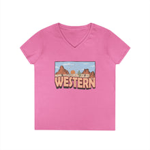 Load image into Gallery viewer, Western V-Neck T-Shirt