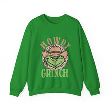Load image into Gallery viewer, Howdy Grinch Crewneck Sweatshirt