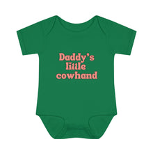 Load image into Gallery viewer, Daddy's Little Cowhand Baby Bodysuit