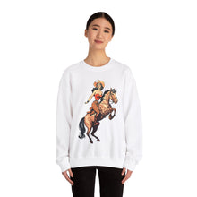 Load image into Gallery viewer, Pin Up Cowgirl Crewneck Sweatshirt