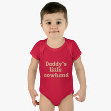 Load image into Gallery viewer, Daddy's Little Cowhand Baby Bodysuit