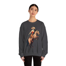 Load image into Gallery viewer, Pin Up Cowgirl Crewneck Sweatshirt