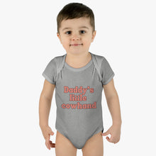 Load image into Gallery viewer, Daddy's Little Cowhand Baby Bodysuit