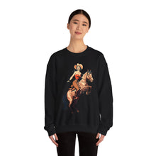 Load image into Gallery viewer, Pin Up Cowgirl Crewneck Sweatshirt
