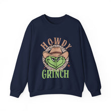 Load image into Gallery viewer, Howdy Grinch Crewneck Sweatshirt
