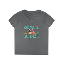 Load image into Gallery viewer, Cowgirl Summer V-Neck T-Shirt