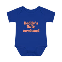 Load image into Gallery viewer, Daddy's Little Cowhand Baby Bodysuit