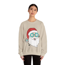 Load image into Gallery viewer, Turquoise Santa Crewneck Sweatshirt