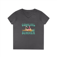 Load image into Gallery viewer, Cowgirl Summer V-Neck T-Shirt