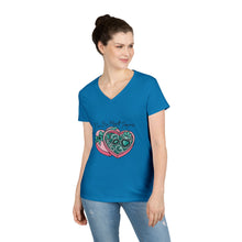 Load image into Gallery viewer, I Can Buy My Own Turquoise V-Neck T-Shirt