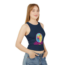Load image into Gallery viewer, AMA Retro Graphic Racer Tank Top for Women - Summer Casual Wear