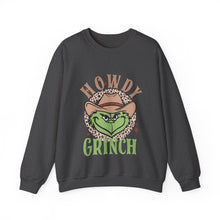 Load image into Gallery viewer, Howdy Grinch Crewneck Sweatshirt