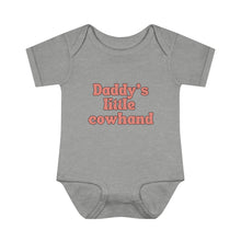 Load image into Gallery viewer, Daddy's Little Cowhand Baby Bodysuit