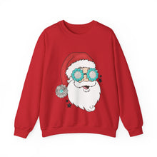 Load image into Gallery viewer, Turquoise Santa Crewneck Sweatshirt