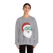 Load image into Gallery viewer, Turquoise Santa Crewneck Sweatshirt