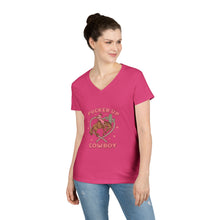 Load image into Gallery viewer, Pucker Up Cowboy V-Neck T-Shirt