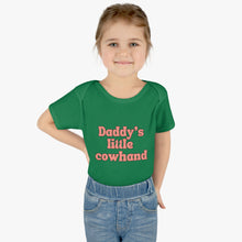 Load image into Gallery viewer, Daddy's Little Cowhand Baby Bodysuit