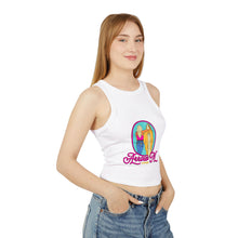 Load image into Gallery viewer, AMA Retro Graphic Racer Tank Top for Women - Summer Casual Wear
