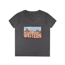 Load image into Gallery viewer, Western V-Neck T-Shirt