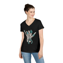 Load image into Gallery viewer, Turquoise Til I Die V-Neck T-Shirt