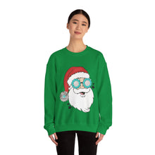 Load image into Gallery viewer, Turquoise Santa Crewneck Sweatshirt