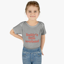 Load image into Gallery viewer, Daddy's Little Cowhand Baby Bodysuit