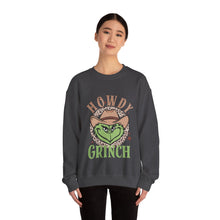 Load image into Gallery viewer, Howdy Grinch Crewneck Sweatshirt