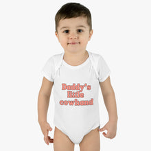 Load image into Gallery viewer, Daddy's Little Cowhand Baby Bodysuit