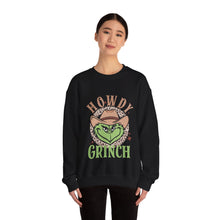 Load image into Gallery viewer, Howdy Grinch Crewneck Sweatshirt