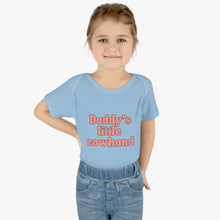 Load image into Gallery viewer, Daddy's Little Cowhand Baby Bodysuit