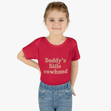 Load image into Gallery viewer, Daddy's Little Cowhand Baby Bodysuit
