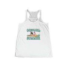 Load image into Gallery viewer, Cowgirl Summer Flowy Racerback Tank
