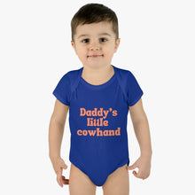 Load image into Gallery viewer, Daddy's Little Cowhand Baby Bodysuit