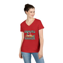 Load image into Gallery viewer, Cowgirl Summer V-Neck T-Shirt
