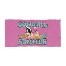 Load image into Gallery viewer, Cowgirl Summer Beach Towel