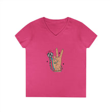 Load image into Gallery viewer, Peace V-Neck T-Shirt