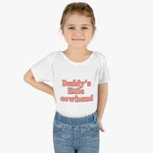 Load image into Gallery viewer, Daddy's Little Cowhand Baby Bodysuit
