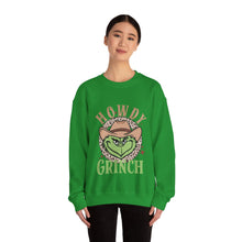 Load image into Gallery viewer, Howdy Grinch Crewneck Sweatshirt