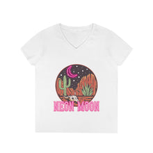 Load image into Gallery viewer, Neon Moon V-Neck T-Shirt
