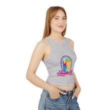Load image into Gallery viewer, AMA Retro Graphic Racer Tank Top for Women - Summer Casual Wear
