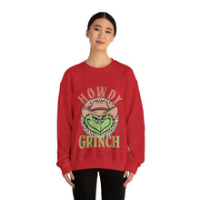 Load image into Gallery viewer, Howdy Grinch Crewneck Sweatshirt
