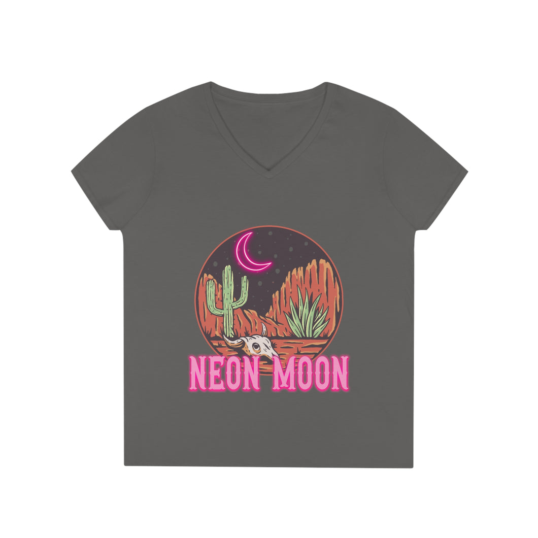 Neon Moon V-Neck T-Shirt