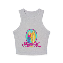 Load image into Gallery viewer, AMA Retro Graphic Racer Tank Top for Women - Summer Casual Wear
