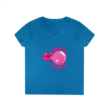 Load image into Gallery viewer, Arrow M Bubble Gum V-Neck T-Shirt
